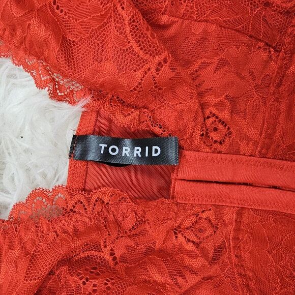 Torrid Lightly Lined Front Close Bralette Gojiberry Women's Size 3 - Picture 5 of 8